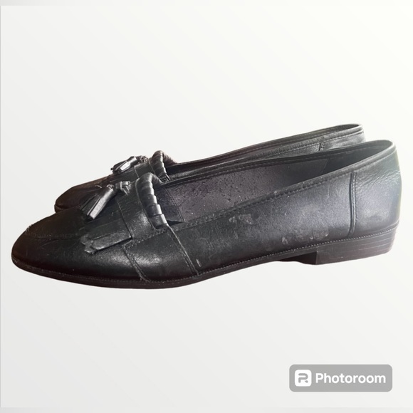 Sigi LC Tassel Fringe Oval Pointed Women’s Loafers Sz10M Slip Ons Flats Vintage - Picture 7 of 16